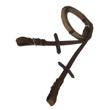 Wodze skórzano parciane PONY Tattini