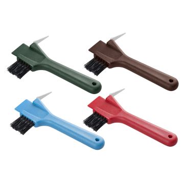 Kopystka ze szczotką i skrobaczką