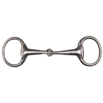 Wędzidło API MetalLine oliwkowe łamane puste 