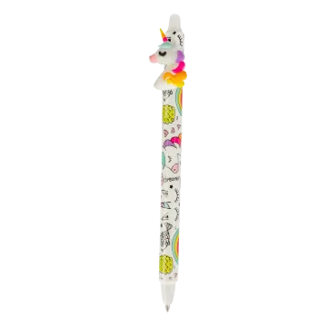 Długopis żelowy z gumką