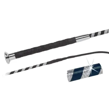 Bat ujeżdżeniowy Fleck z iskrzącym oplotem mix kolorów