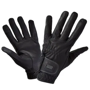 Rękawiczki jeździeckie skórzane Hippica Yellowstone