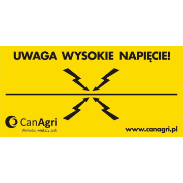Tabliczka ostrzegawcza 10 x 20 cm CanAgri